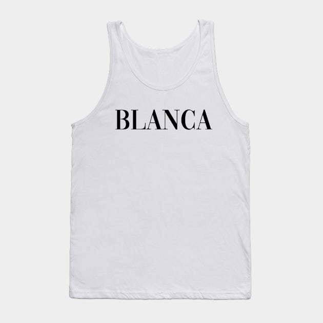 Blanca - Pose Tank Top by deanbeckton